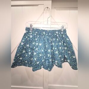 Floral Blue Women's Skirt